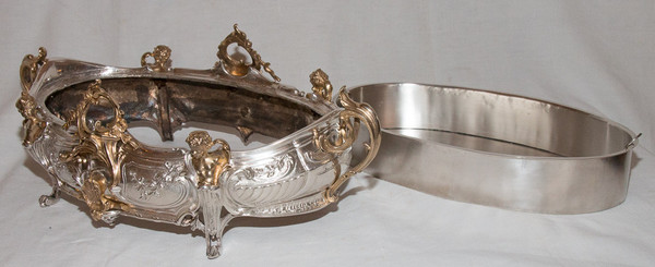 Planter In Silver And Gilt Bronze Napoleon III Period