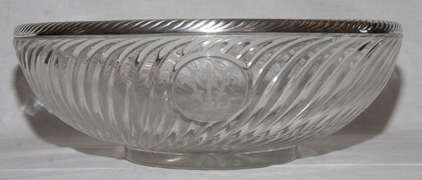  Grande Coupe Baccarat Et Argent Massif Fin XIXe