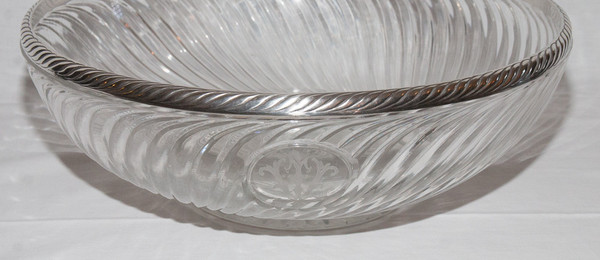  Grande Coupe Baccarat Et Argent Massif Fin XIXe