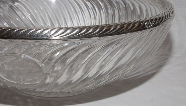  Grande Coupe Baccarat Et Argent Massif Fin XIXe