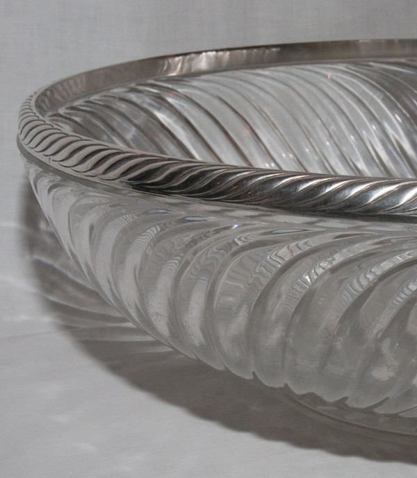  Grande Coupe Baccarat Et Argent Massif Fin XIXe