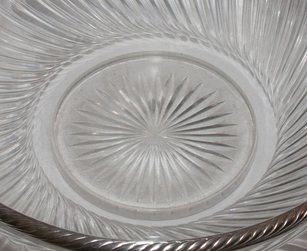  Grande Coupe Baccarat Et Argent Massif Fin XIXe