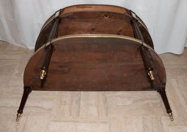 Half Moon Console In Mahogany Louis XVI Period