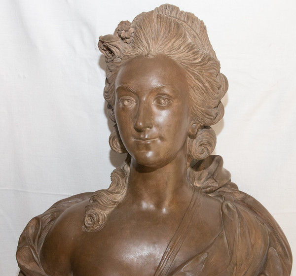 Terracotta bust of Countess Du Barry, 19th century