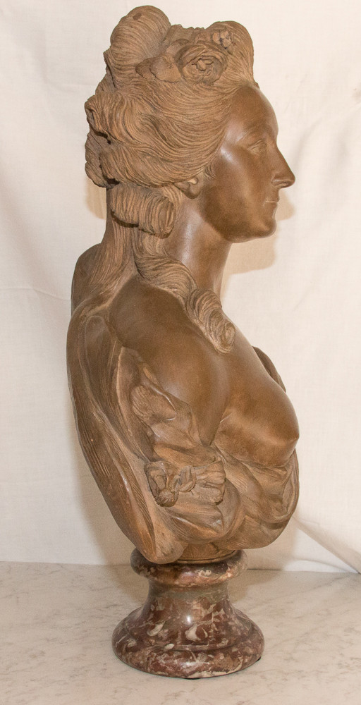 Terracotta bust of Countess Du Barry, 19th century