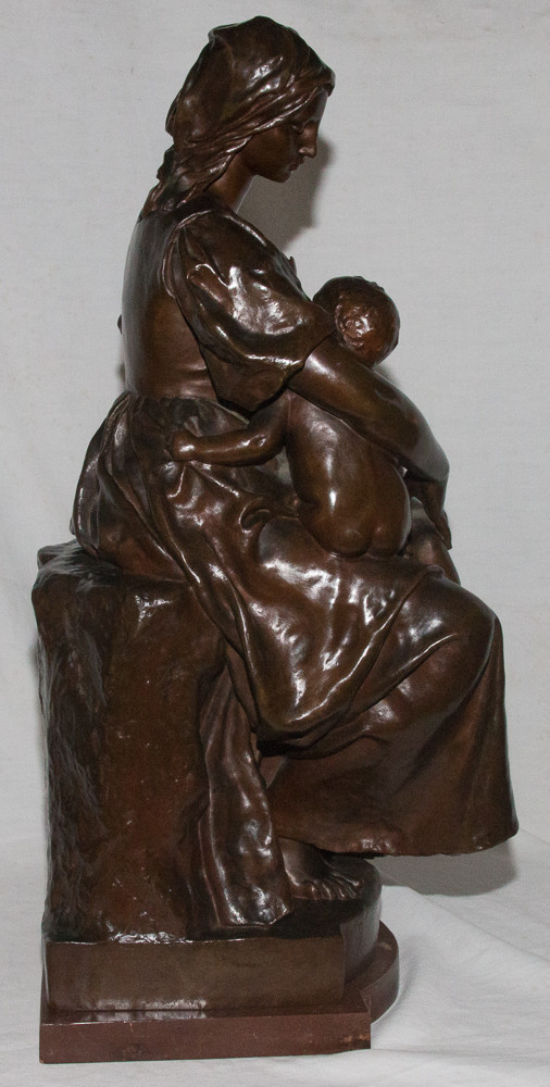 Bronze " Maternité" Signé Paul Dubois 1829-1905