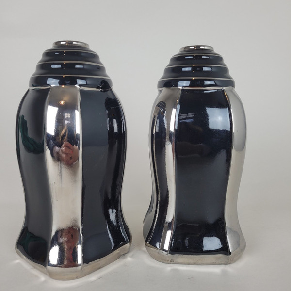 Odyv, Pair Of Glazed Ceramic Vases, 20th Century