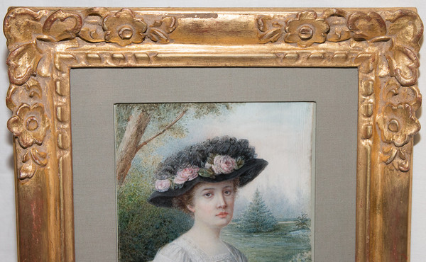 Portrait d'Une Jeune élégante By A Philippon Simonet Dated 1910