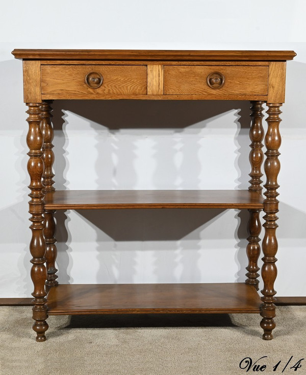 Oak sideboard, Louis Philippe style - 2nd half 19th century