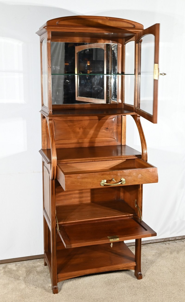 Mahogany bar cabinet, attributed to Maison E.Diot, Art Nouveau - 1900