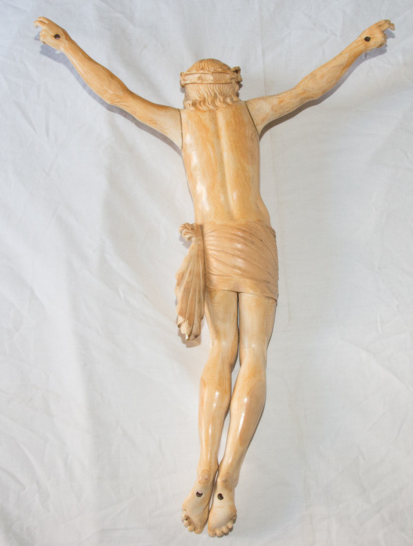 Large Ivory Christ Regency Period Early 18th Century