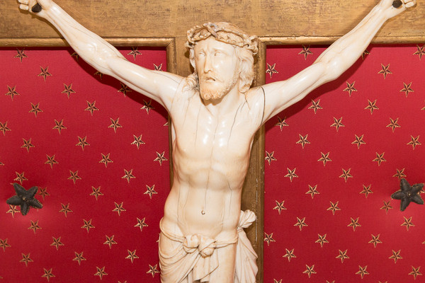 Large Ivory Christ Regency Period Early 18th Century