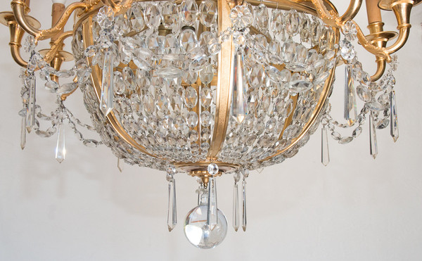 Lustre Montgolfière Fin XIXe Siècle