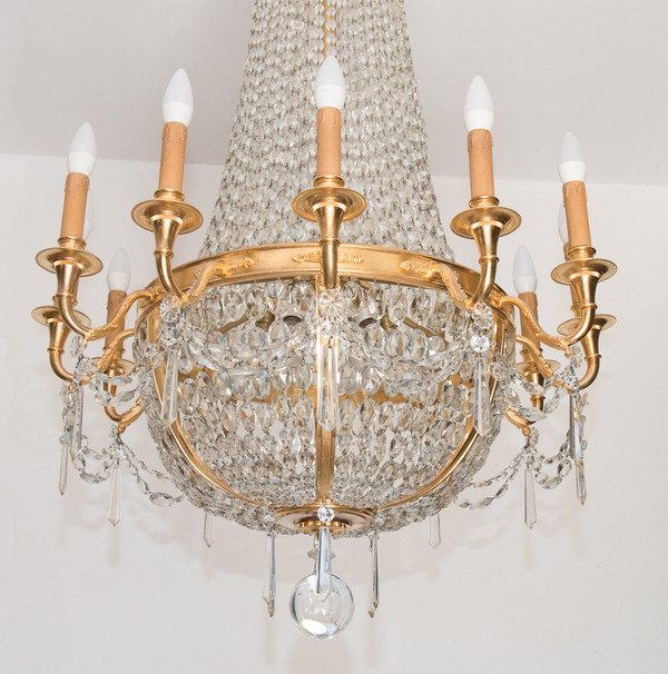 Lustre Montgolfière Fin XIXe Siècle