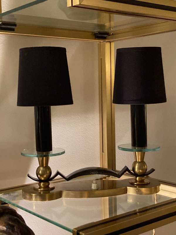 Paire de lampes de table, de style Art Deco.