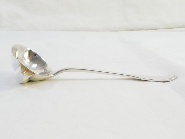 MASSIVE SILVER sauce boat and sauce spoon DOUTRE ROUSSEL