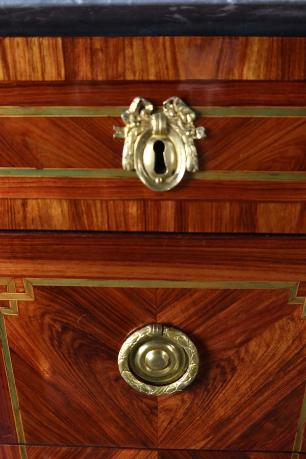  Transition Chest Of Drawers In 18th Century Marquetry