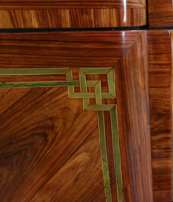  Transition Chest Of Drawers In 18th Century Marquetry