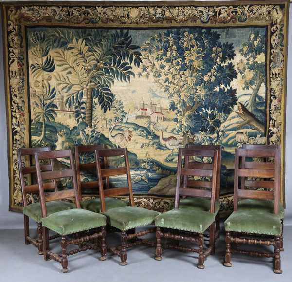 Suite Of Eight Louis XIII Period Chairs