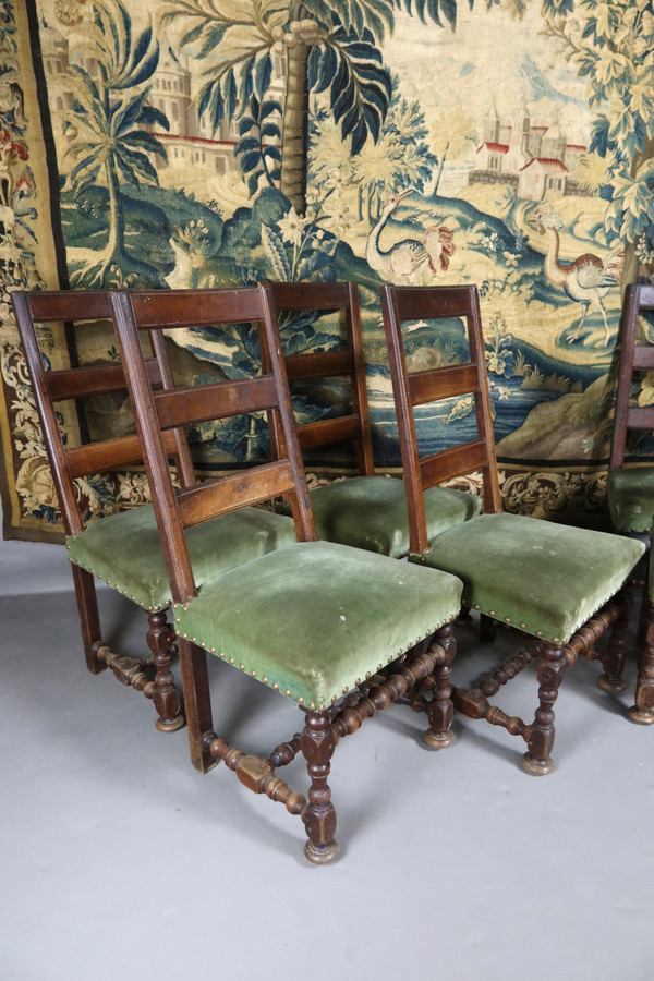 Suite Of Eight Louis XIII Period Chairs