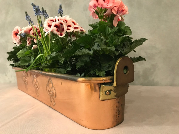 Lovely late 18th century copper fishbowl and planter.