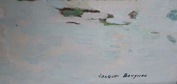  Port De Honfleur Signed Jacques Bouyssou Dated 1967