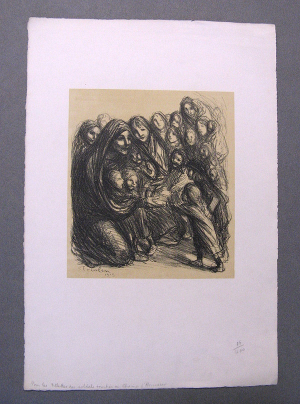 8 Lithographs 1915 Les Meurtrissures De La Grande Guerre. Théophile Alexandre Steinlen.