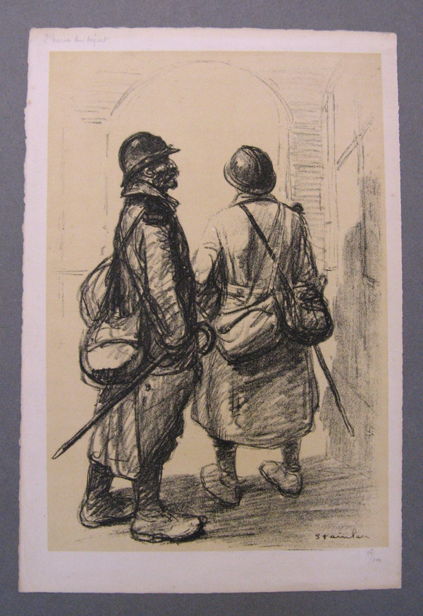 8 Lithographs 1915 Les Meurtrissures De La Grande Guerre. Théophile Alexandre Steinlen.