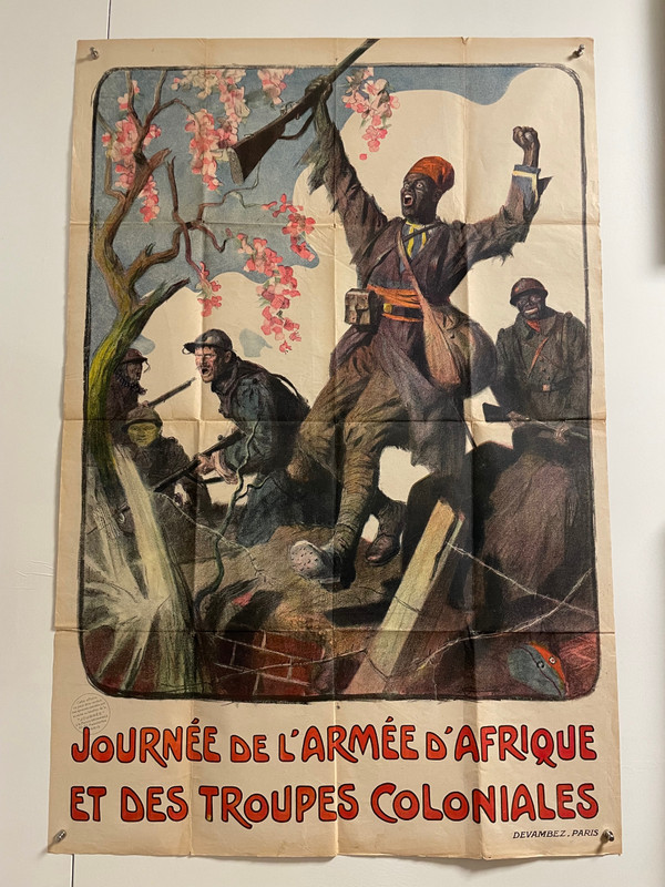 Lucien Jonas- Poster African Army and Colonial Troops Day 1914 1918