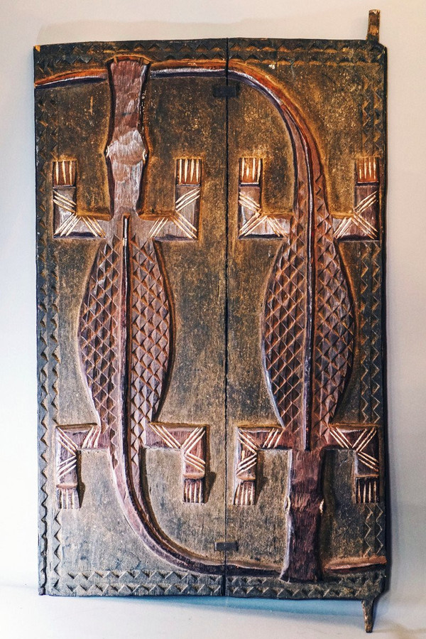 Pair of Attic Doors, Baoulé- Rci