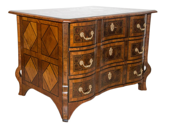 Mazarine Commode In Marquetry Louis XIV Period