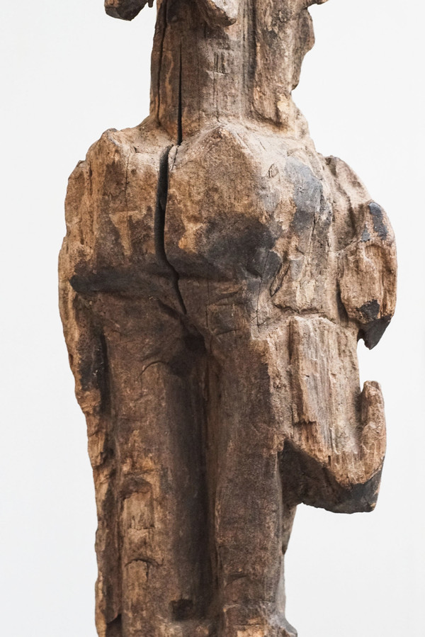 Sculpture, Personnage énigmatique, bois