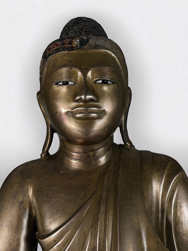 Buddha Shakyamuni in bronzo, XIX secolo.