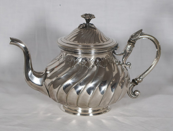 5-piece silver-plated Boulenger service, late 19th century