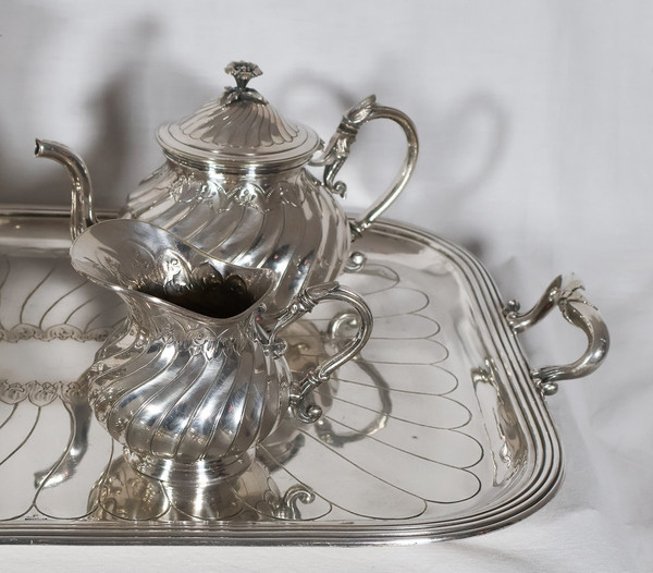 5-piece silver-plated Boulenger service, late 19th century