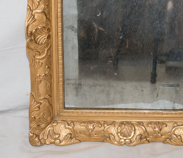 Carved and Gilded Wood Mirror Early 19th Century