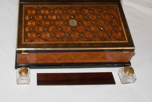 Paul Sormani Writing Case In Marquetry Circa 1860