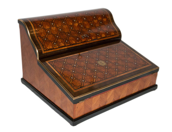 Paul Sormani Writing Case In Marquetry Circa 1860