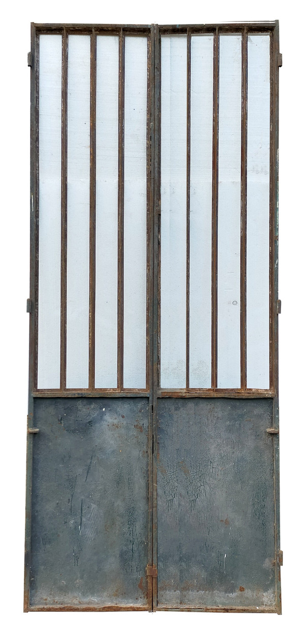 Antique 19th Century Metal Double Door