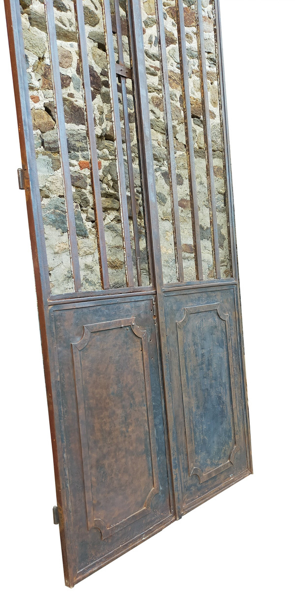 Antique 19th Century Metal Double Door