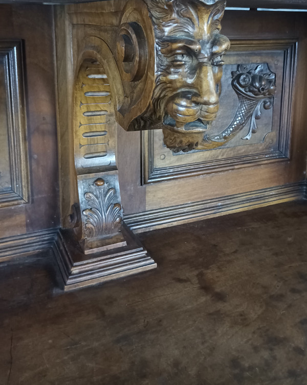 19th century Renaissance walnut sideboard