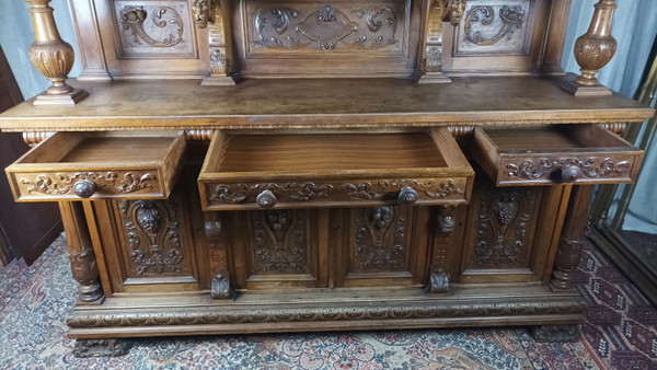 19th century Renaissance walnut sideboard