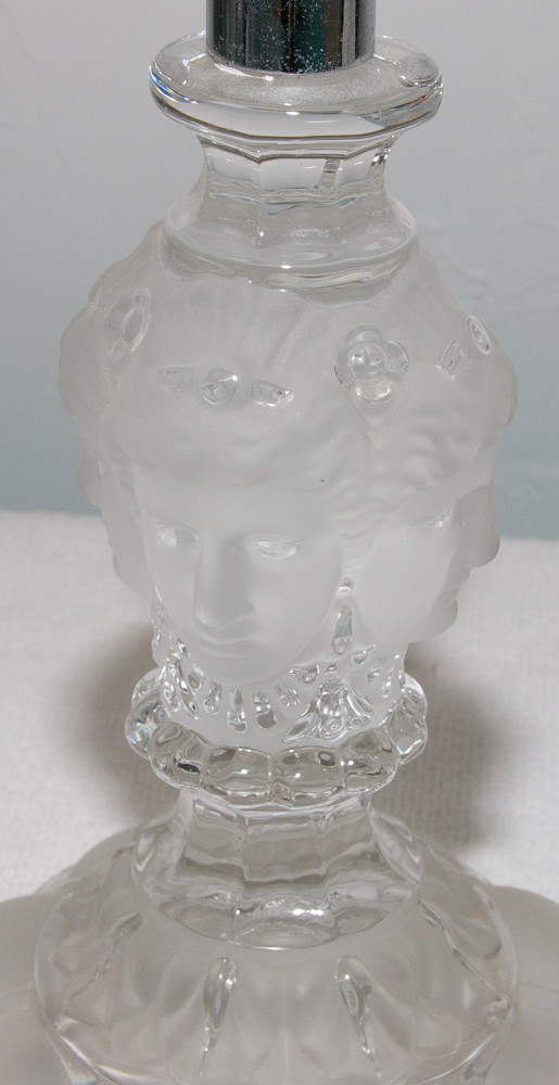 Pair Of Saint Louis Crystal Flambeaux "renaissance" Model