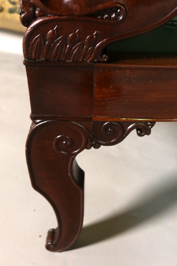 19th century office armchair