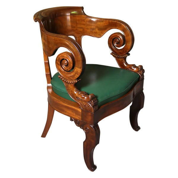 19th century office armchair