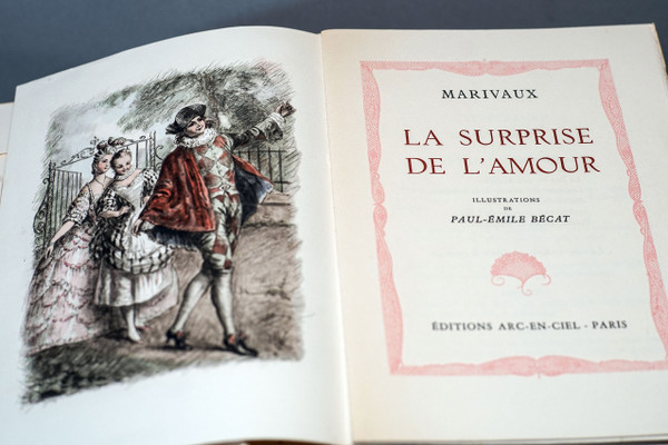 MARIVAUX, 6 volumes, illustrations by Paul Emile BECAT