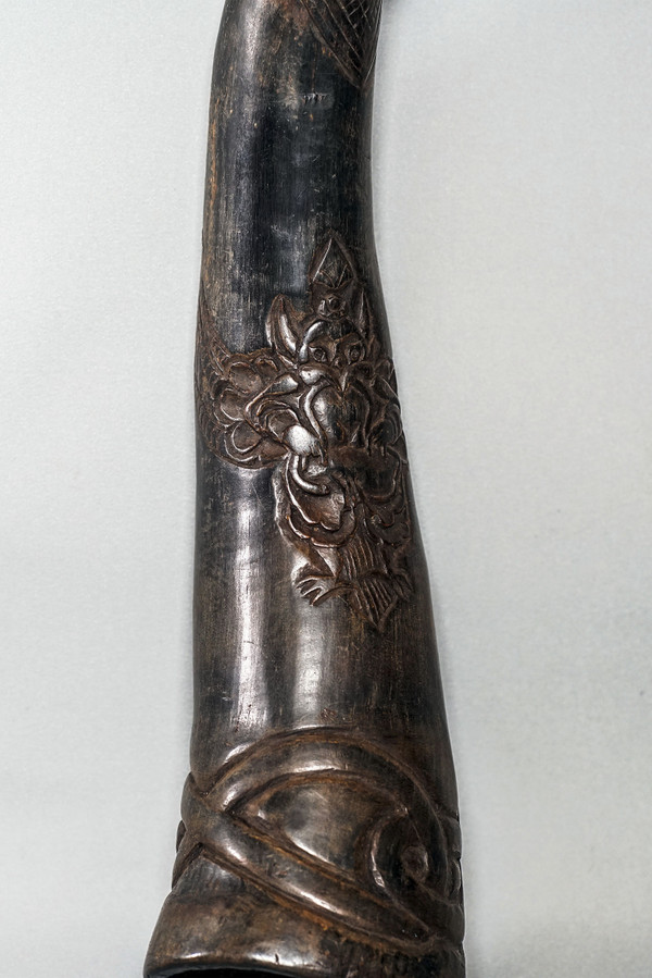 BUDHISTISCHES RITUALHORN, Tibet Thungra