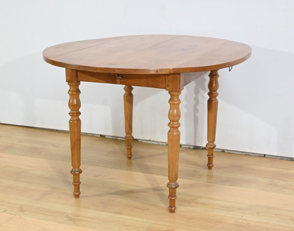 Modular table in cherry wood, Louis Philippe style - 2nd half 19th century