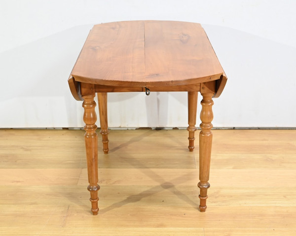 Modular table in cherry wood, Louis Philippe style - 2nd half 19th century