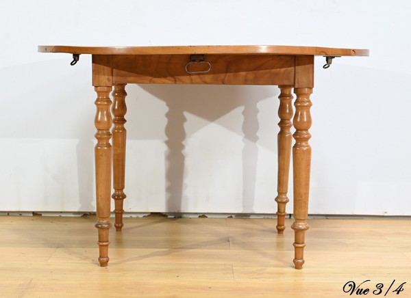 Modular table in cherry wood, Louis Philippe style - 2nd half 19th century